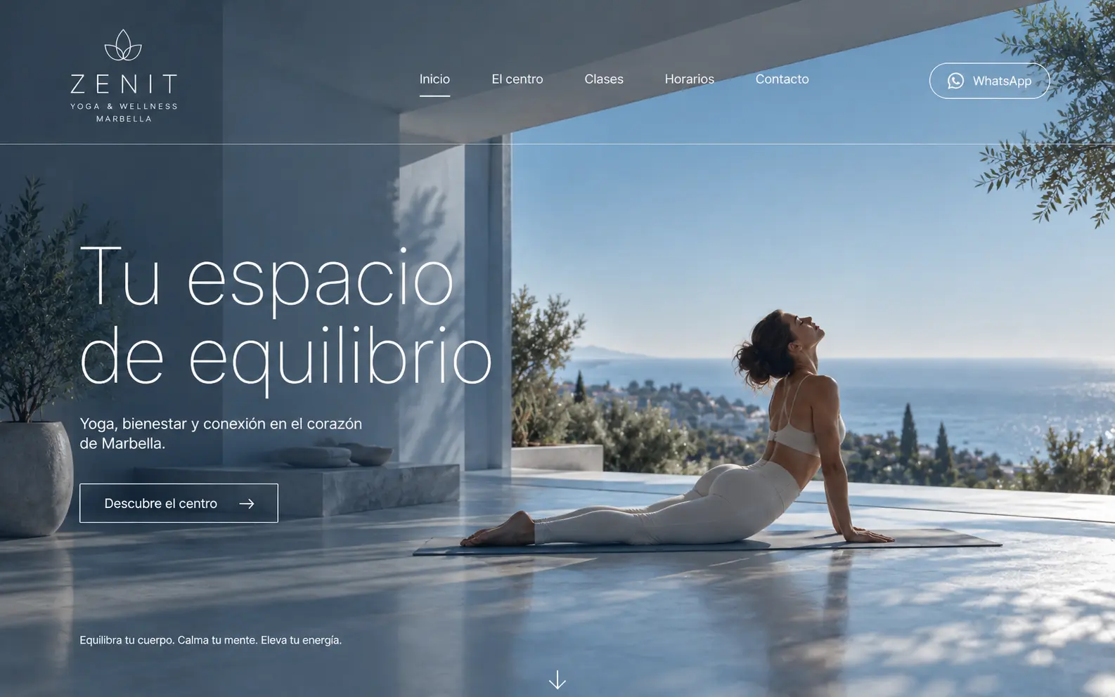 Diseño web para centro de yoga y wellness en Marbella | Jesusmora.es