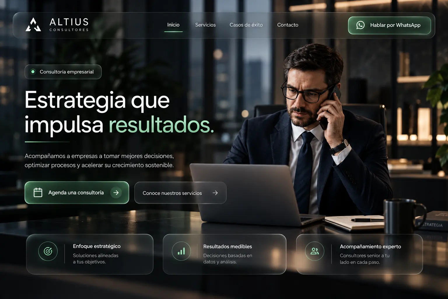 Diseño web para consultora de empresas y consultoría estratégica empresarial | Jesusmora.es
