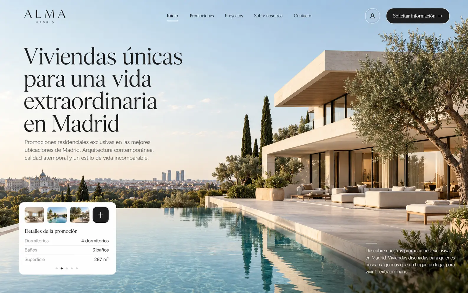Diseño web real estate para viviendas de lujo en Madrid | Jesusmora.es